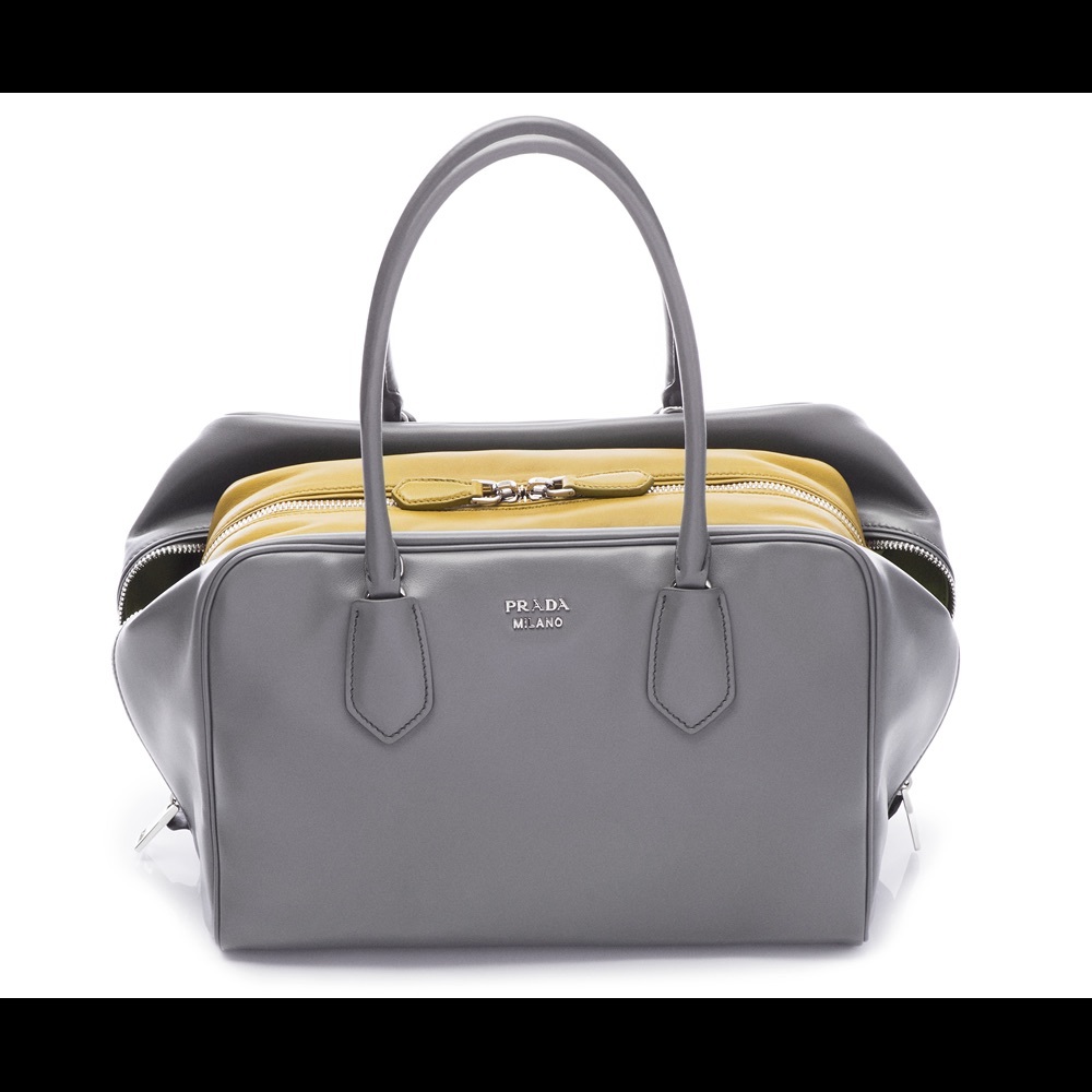 Prada Inside Bag Grey Lime